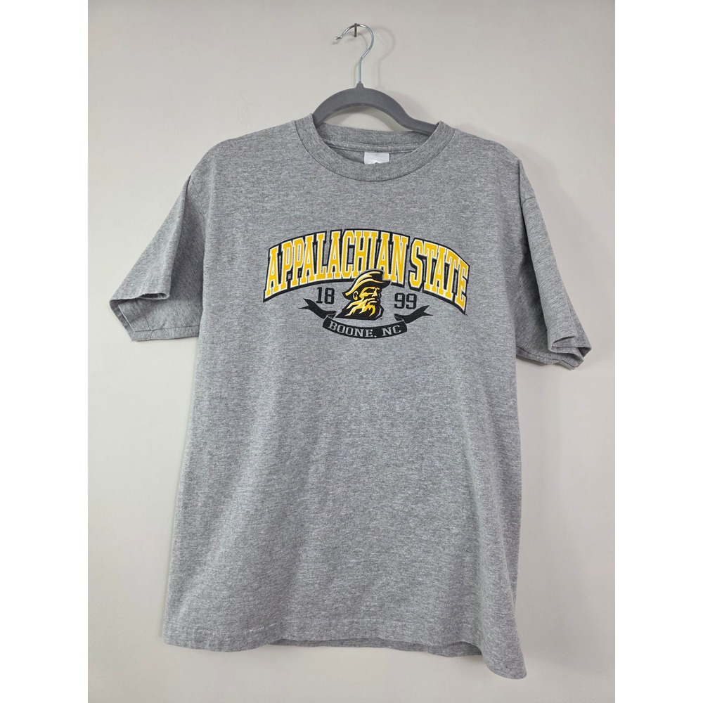 Appalachian State University ASU Short Sleeve T-shirt Grey Size M Mountaineers